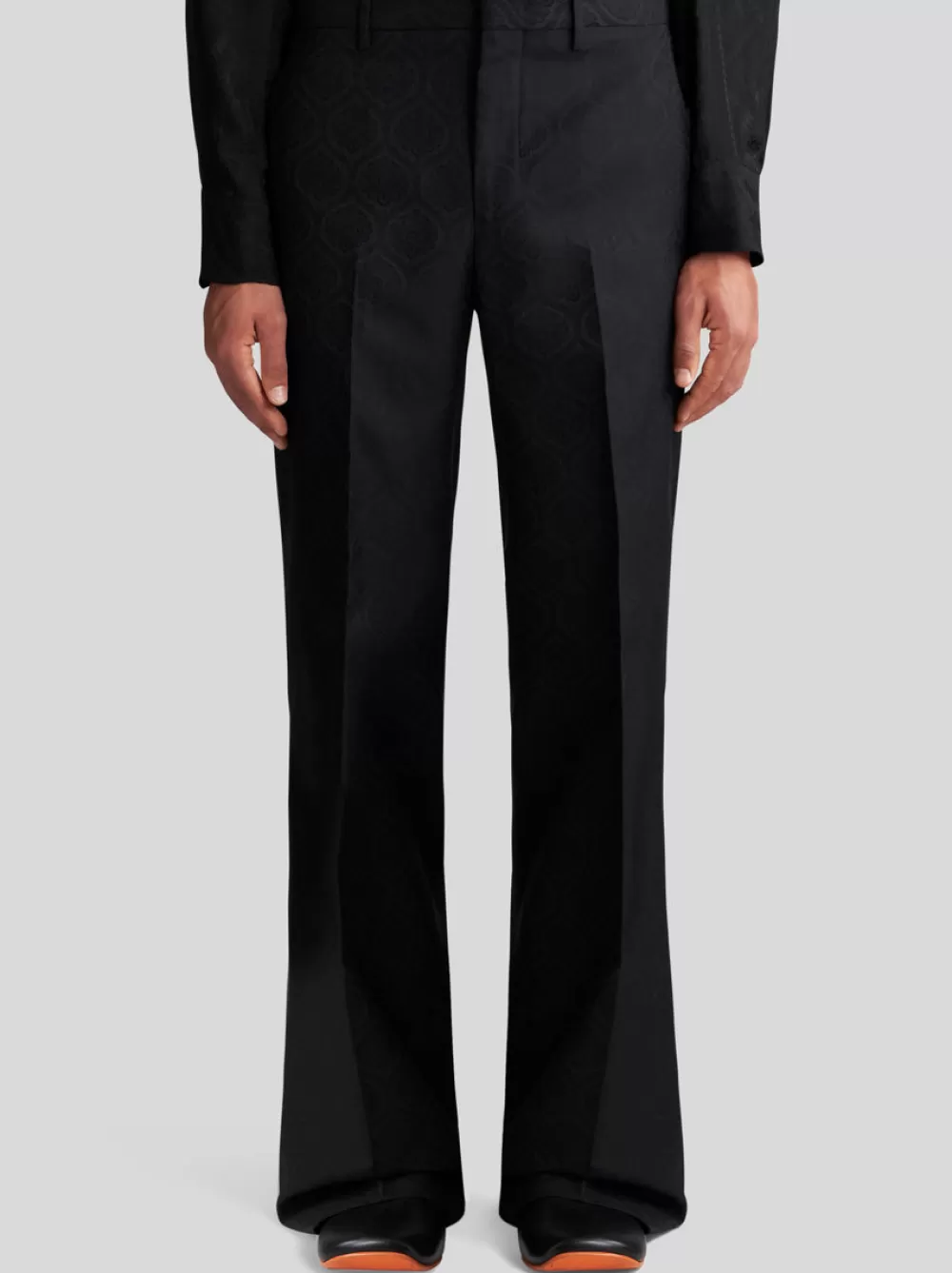 Uomo ETRO Pantaloni>PANTALONI IN COTONE E LANA JACQUARD