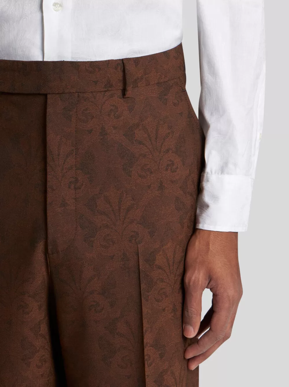 Uomo ETRO Pantaloni>PANTALONI IN LANA JACQUARD