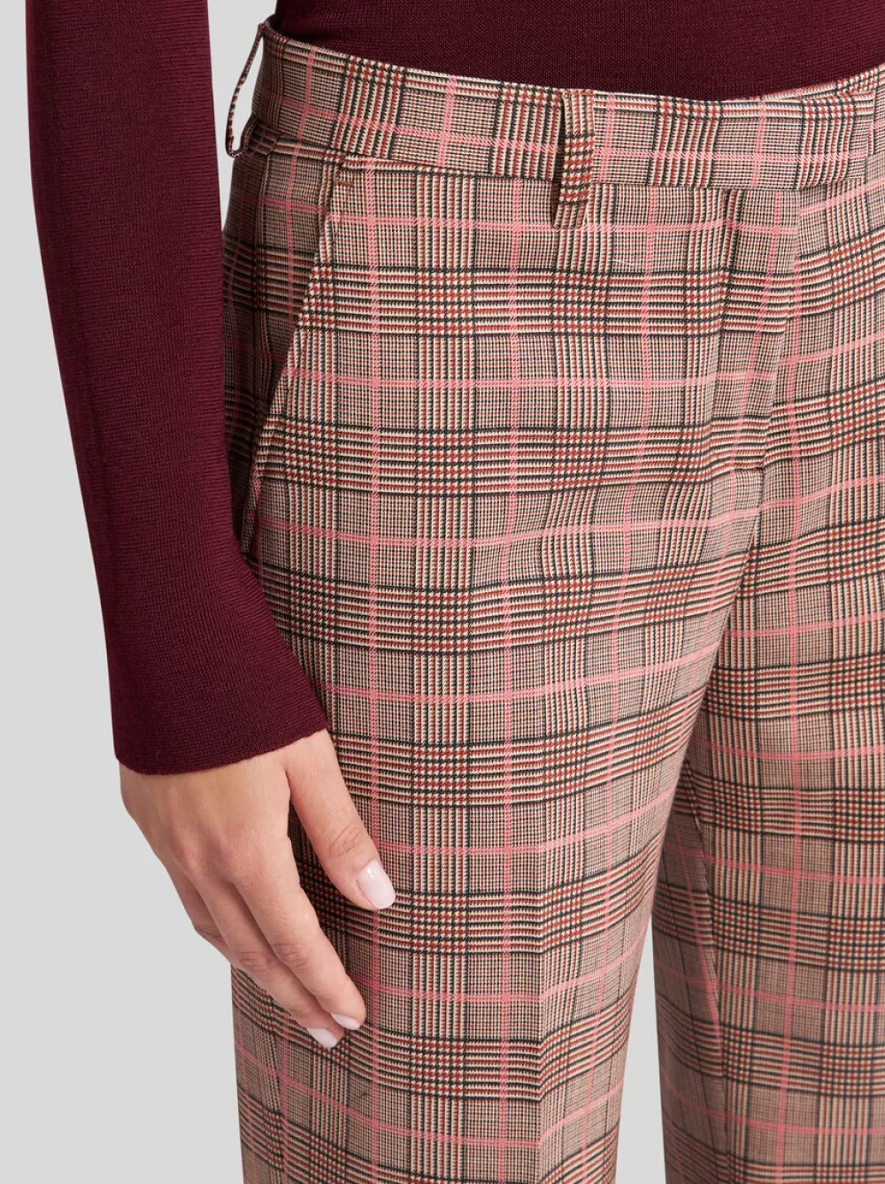 Donna ETRO Pantaloni>PANTALONI IN LANA JACQUARD