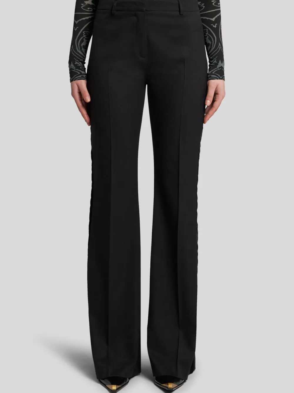 Donna ETRO Pantaloni>PANTALONI IN LANA STRETCH