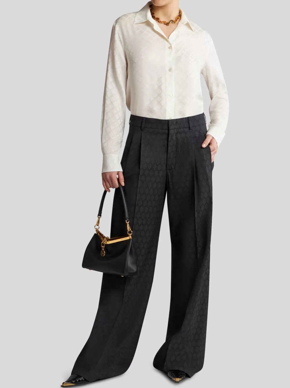 Donna ETRO Pantaloni>PANTALONI JACQUARD