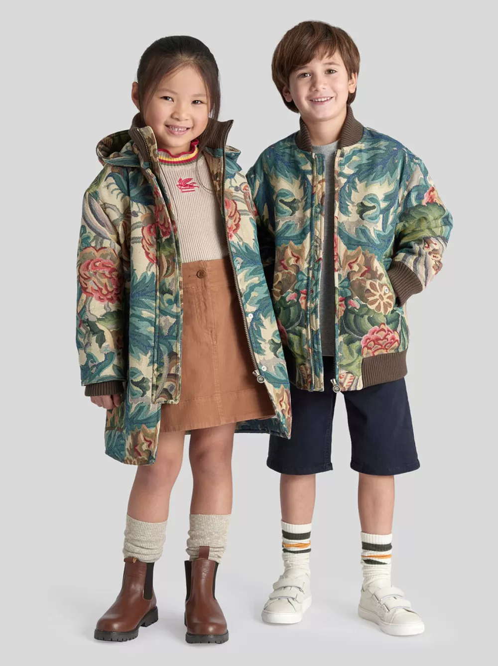 Bambino ETRO Topwear>PARKA JACQUARD PER BAMBINI