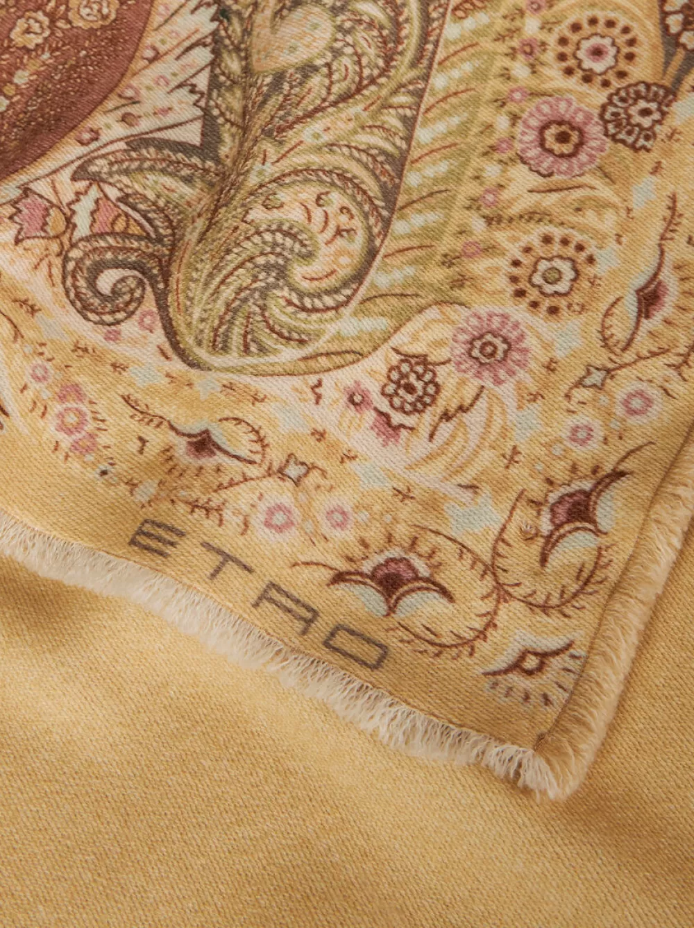 ETRO Plaid | Etro Casa>PLAID IN LANA CON PAISLEY E FIORI