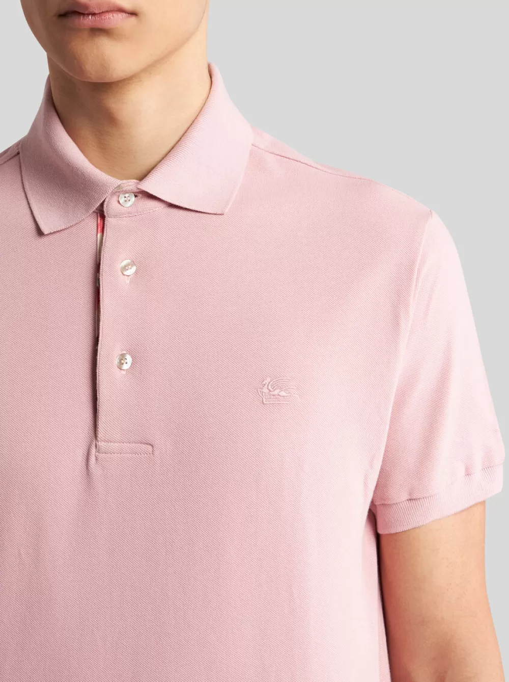 Uomo ETRO Polo>POLO CON PEGASO RICAMATO