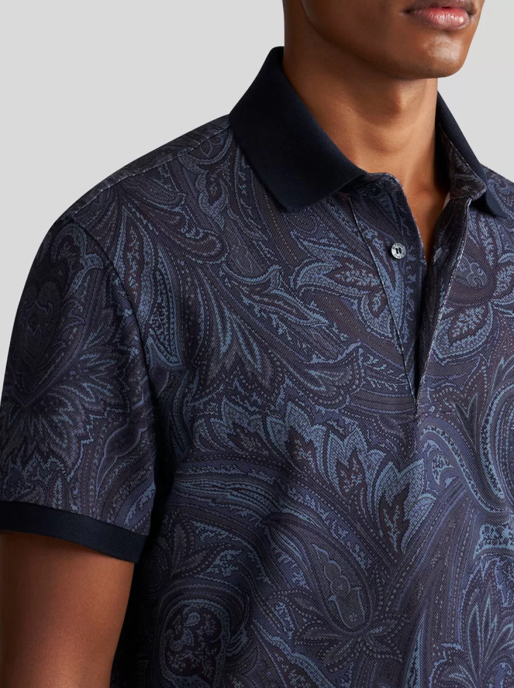 Uomo ETRO Polo>POLO PAISLEY CON LOGO