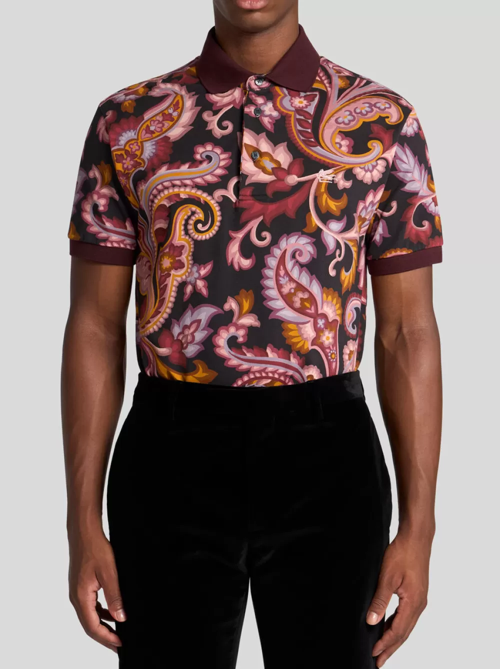 Uomo ETRO T-Shirt E Felpe>POLO PAISLEY FLOREALE