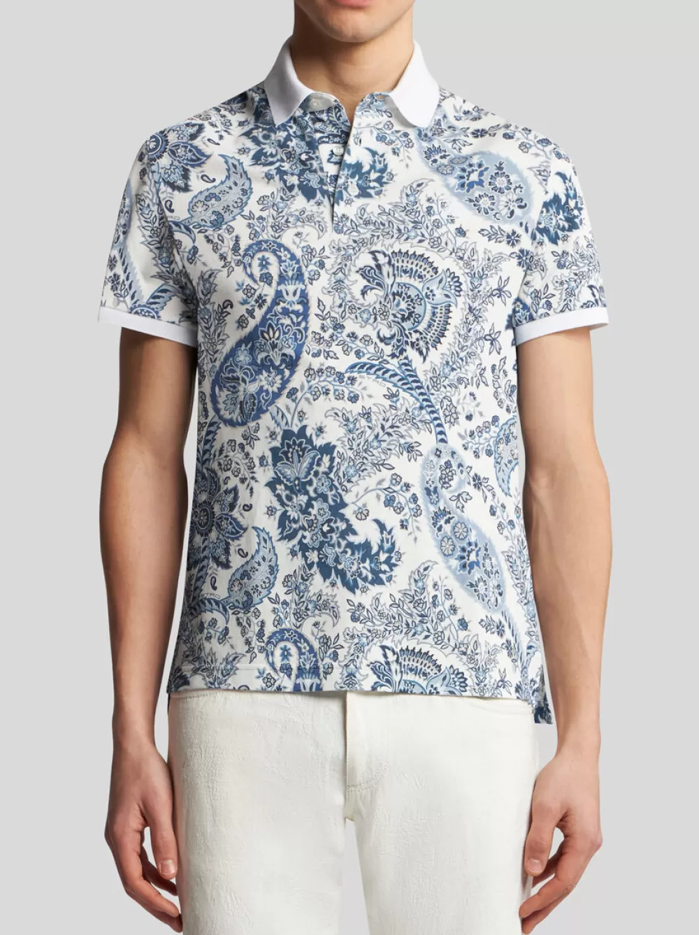 Uomo ETRO Polo>POLO PAISLEY FLOREALE