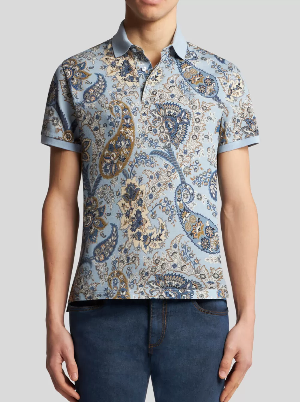 Uomo ETRO Polo>POLO PAISLEY FLOREALE