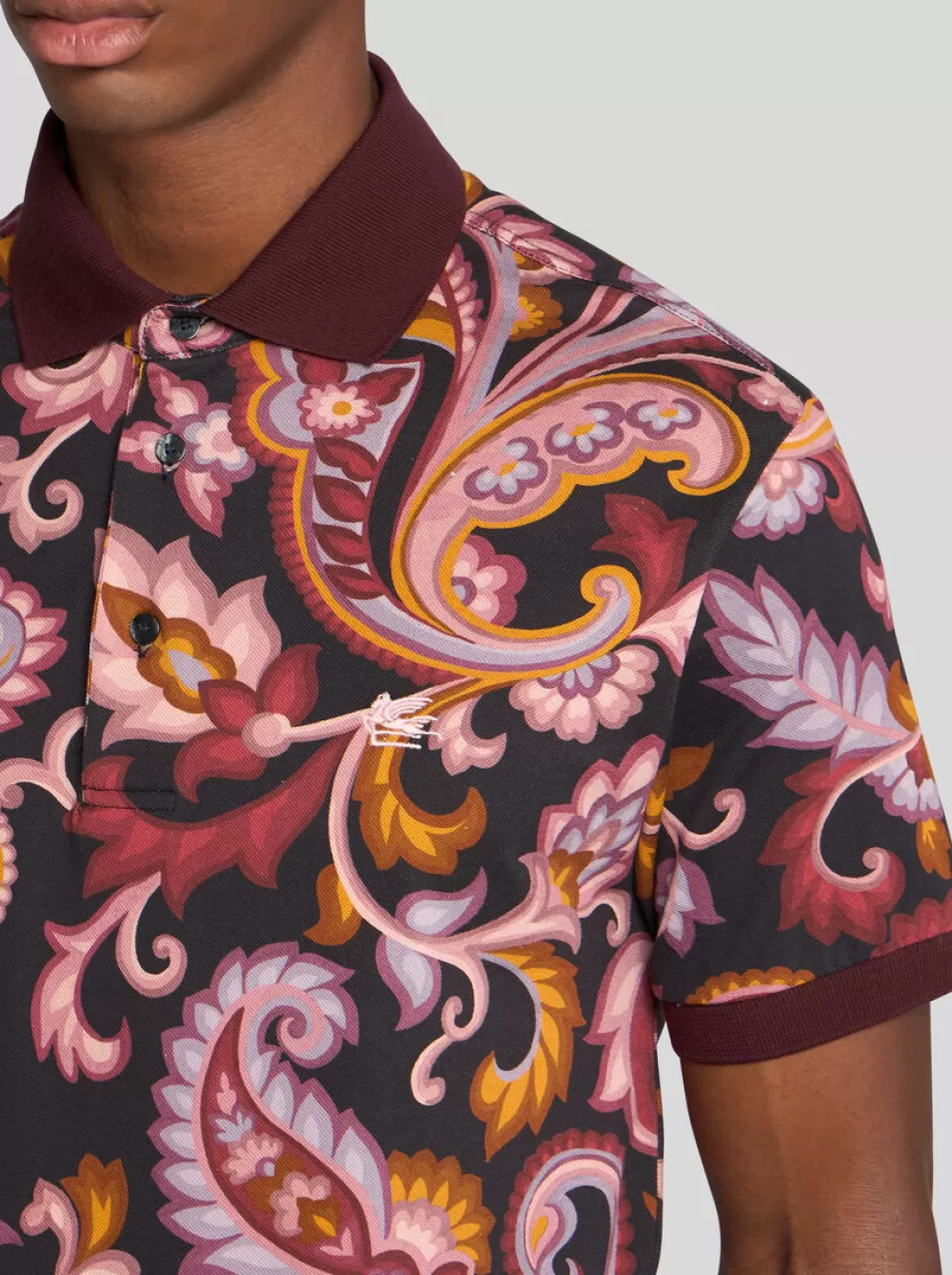 Uomo ETRO T-Shirt E Felpe>POLO PAISLEY FLOREALE