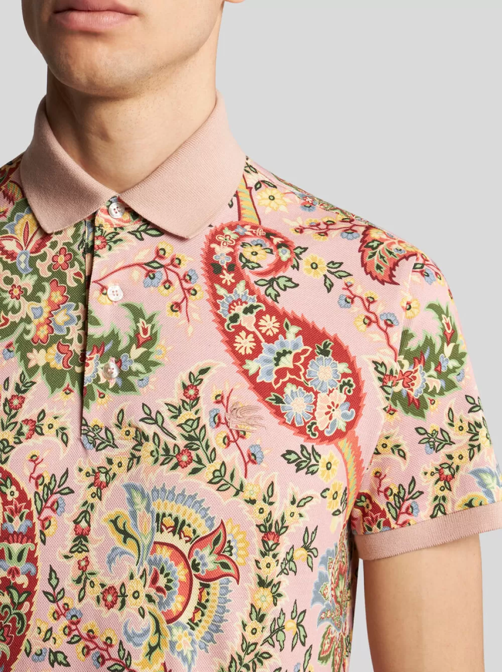 Uomo ETRO Polo>POLO PAISLEY FLOREALE