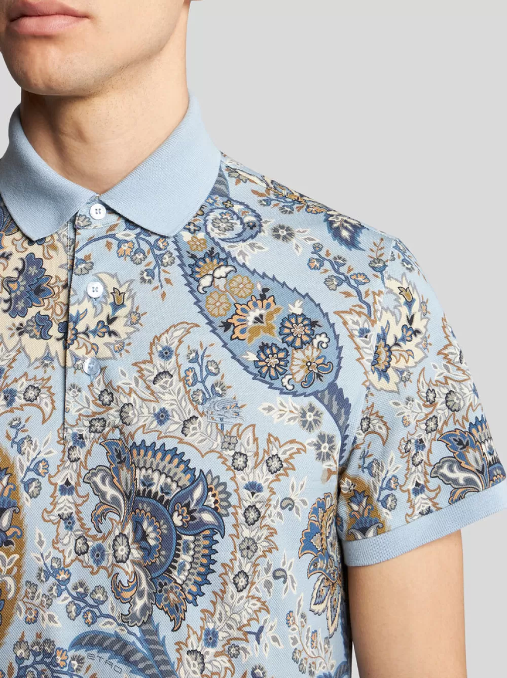 Uomo ETRO Polo>POLO PAISLEY FLOREALE