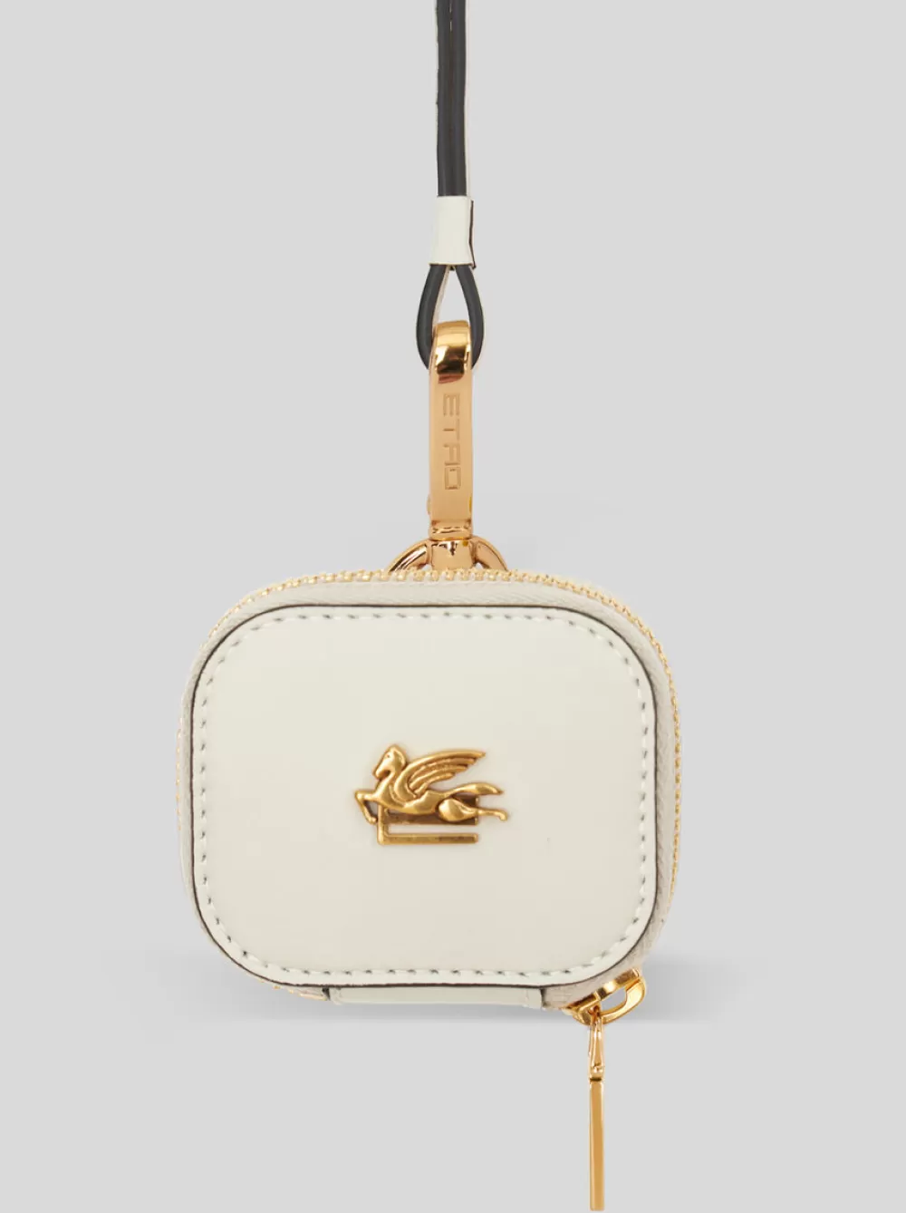 Donna ETRO Altri Accessori>PORTA AIRPODS IN PELLE CON PEGASO