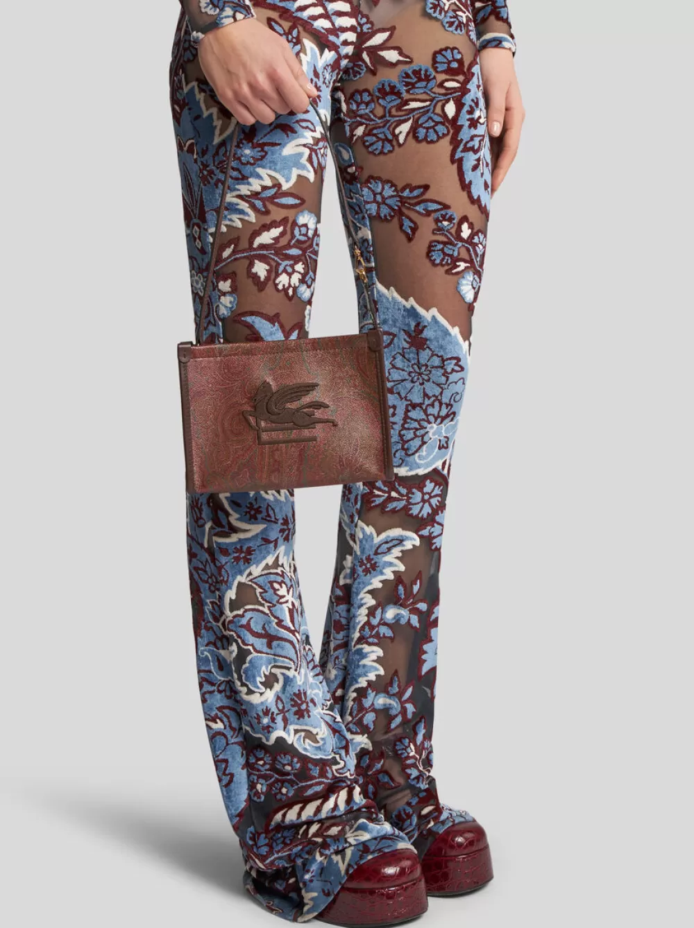 Donna ETRO Borse Mini | Borse Mini>POUCH PAISLEY CON PEGASO