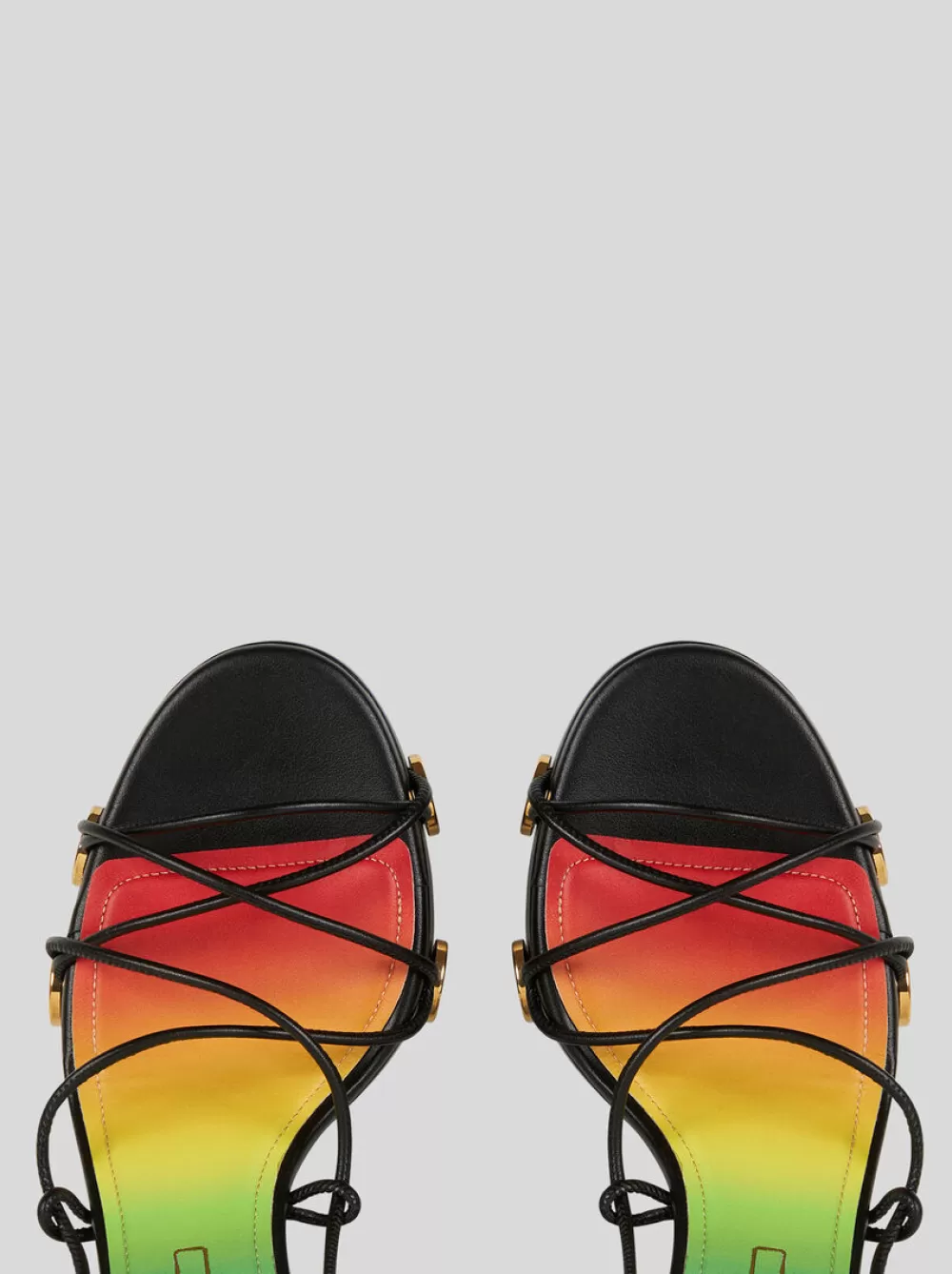 Donna ETRO Sandali E Zoccoli>SANDALI PLATFORM CON LISTINI E BORCHIE