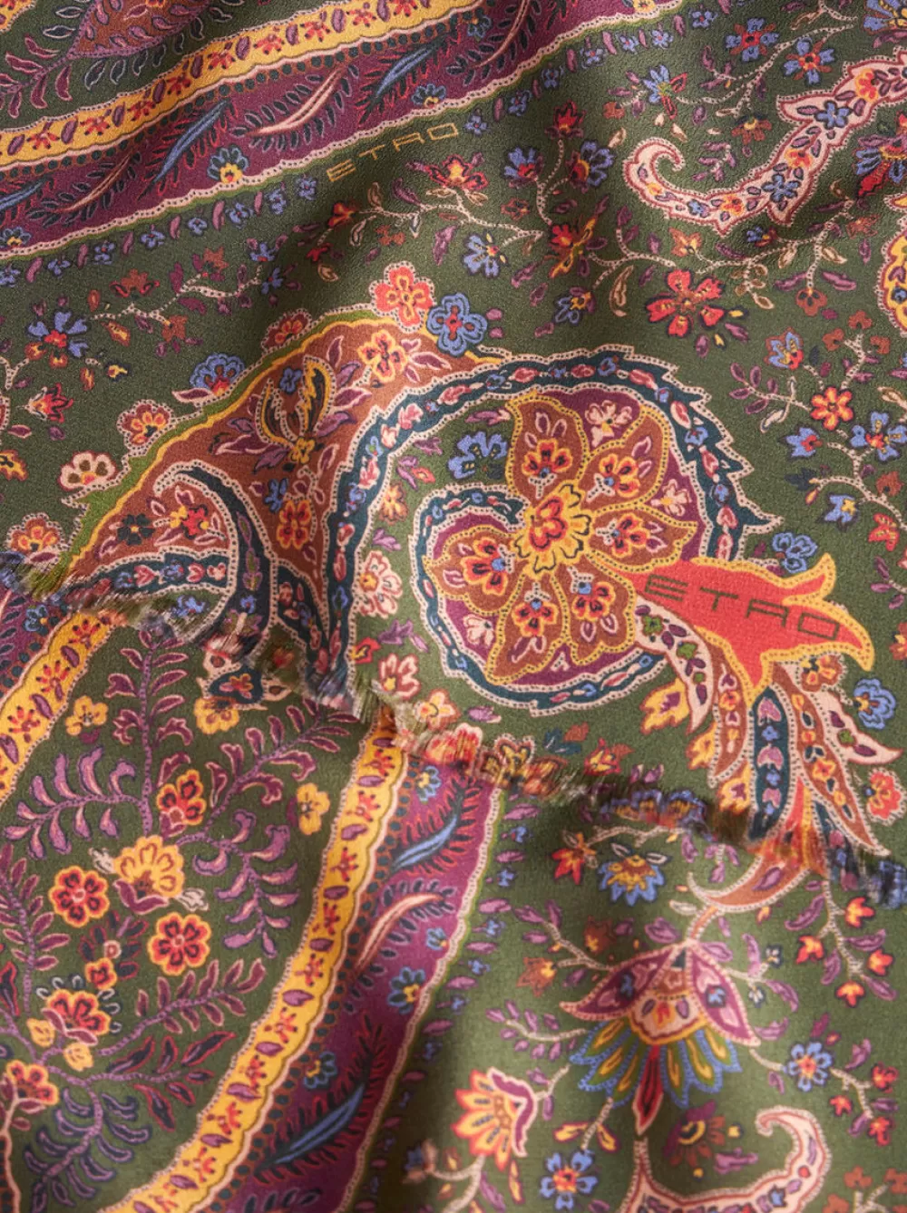 Uomo ETRO Sciarpe>SCIARPA PAISLEY MULTICOLOR IN SETA