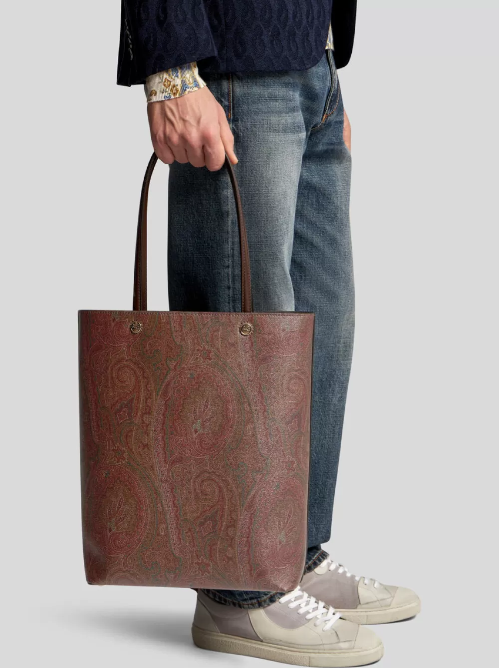 Uomo ETRO Shopping Bags>SHOPPING BAG PAISLEY CON POCHETTE