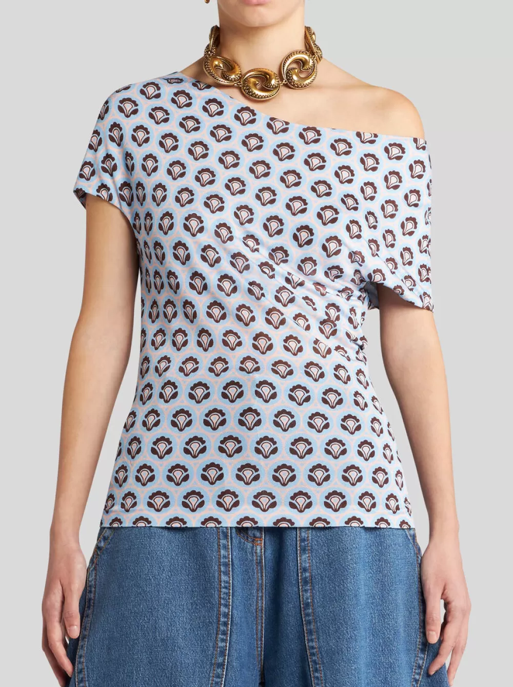 Donna ETRO Top>TOP IN JERSEY LEGGERO