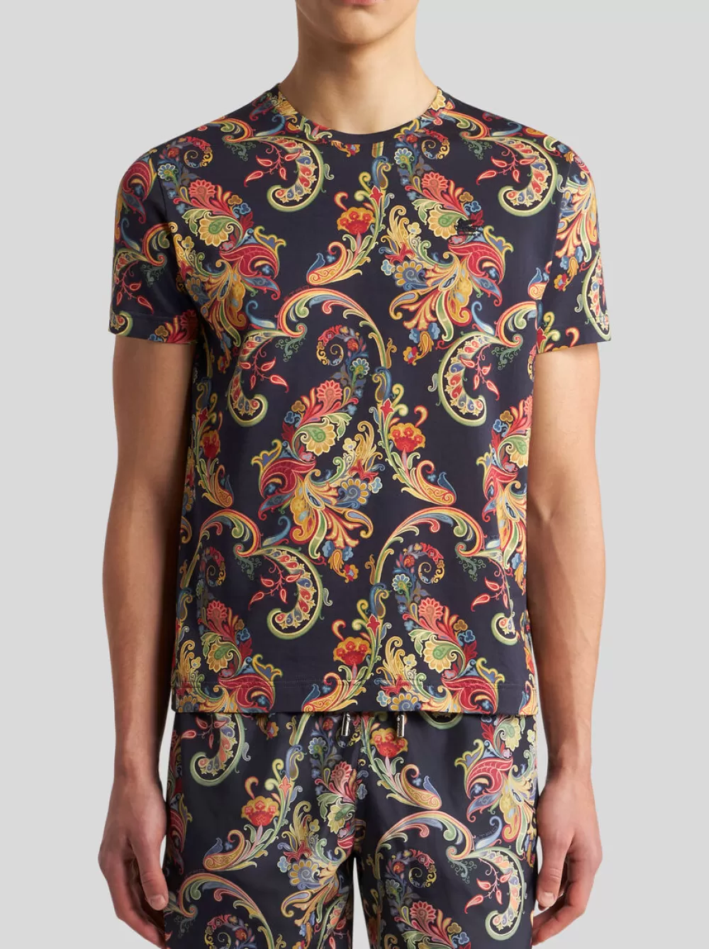 Uomo ETRO T-Shirt E Felpe>T-SHIRT CON STAMPA PAISLEY FLOREALE