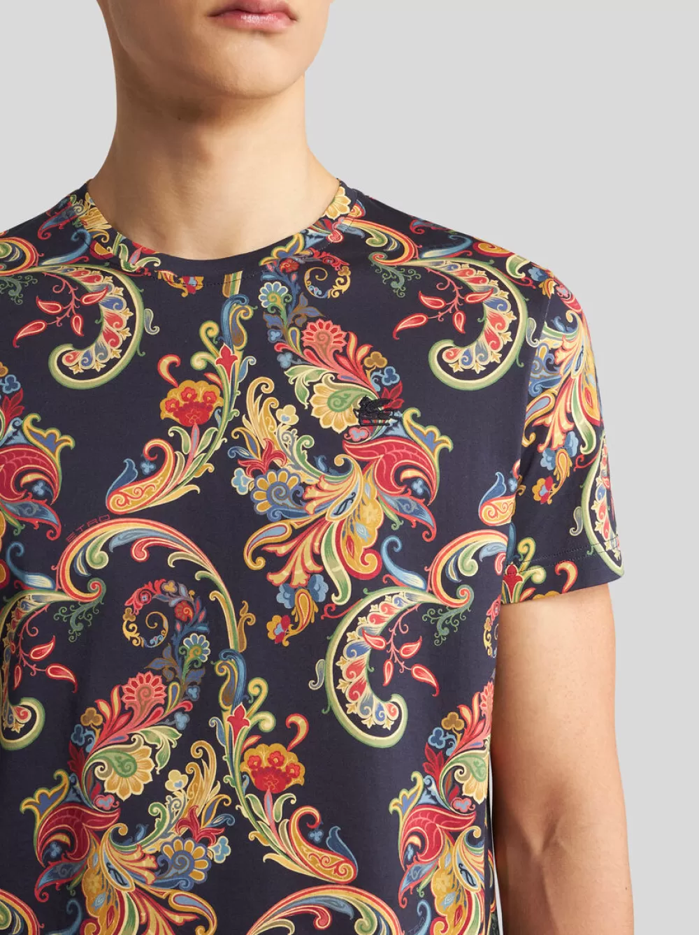 Uomo ETRO T-Shirt E Felpe>T-SHIRT CON STAMPA PAISLEY FLOREALE