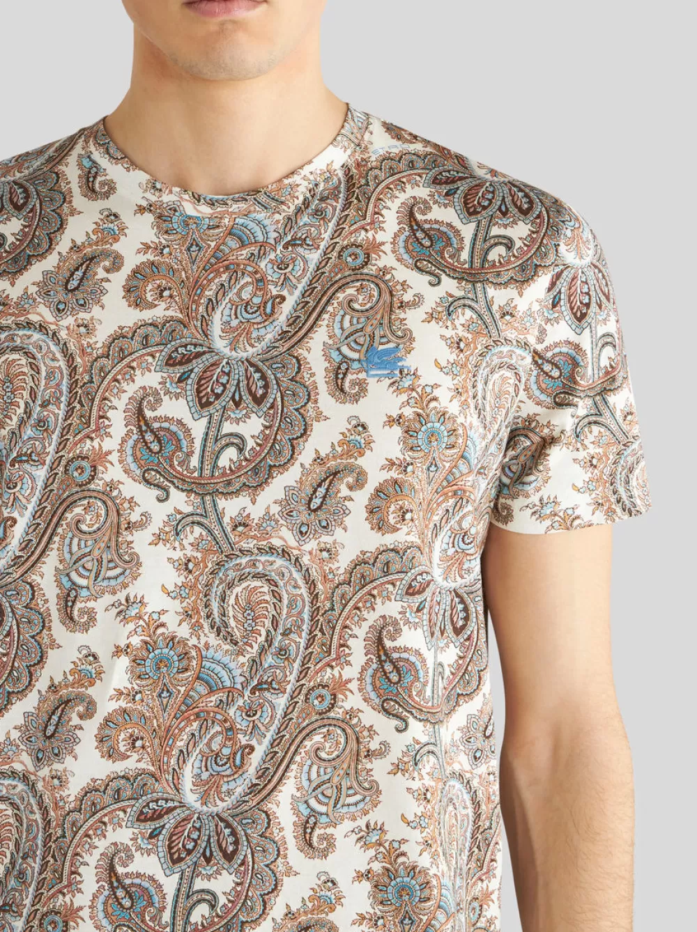 Uomo ETRO T-Shirt E Felpe>T-SHIRT IN COTONE PAISLEY